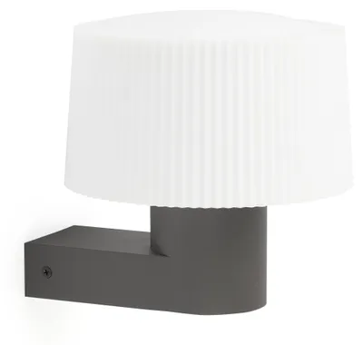 Produktbild von Faro 74432A-04, Wandbeleuchtung für den Außenbereich, Dunkles Grau, Aluminium, IP44, I, E27