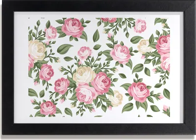 Produktbild von Bild 30x20 MDF-Rahmen, Wandkunst Rosen