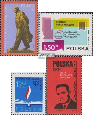 Produktbild von Briefmarken Polen 1973 Mi 2245,2246,2257,2262 (kompl.Ausg.) postfrisch Lenin Denkmal
