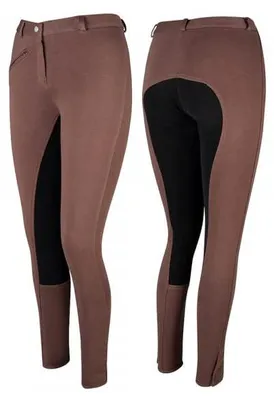 Imagen del producto de Pfiff PFIFF: Pantalones de equitación para mujer, modelo completo, color marrón y , talla 40