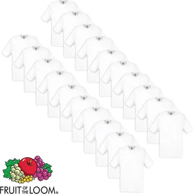 Immagine prodotto di Magliette Fruit of the Loom 20 pz. Cotone bianco L