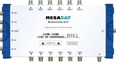 Produktbild von Megasat 5/12 Multischalter