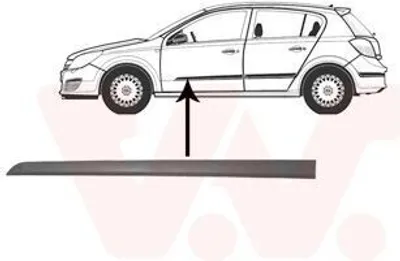 Produktbild von VAN WEZEL Zierleiste für die Tür Vorne Links Leiste für OPEL Astra H Caravan (A04) 3745403