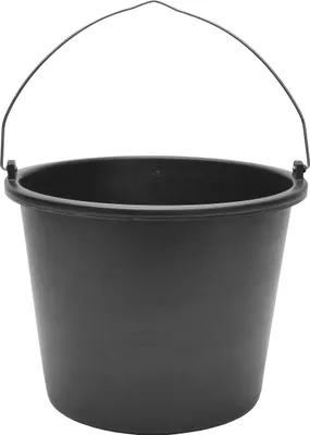 Produktbild von Garronda Baueimer 5 L – robuster Mörteleimer aus recyceltem Kunststoff mit Metallhenkel, stabiler Putzeimer und Maurerkübel für Baustelle, Garten und Haushalt GD-0168