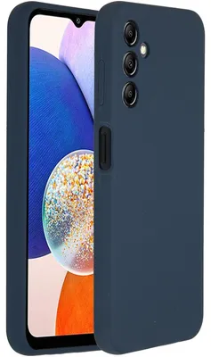 Immagine prodotto di Custodia in silicone liquido Accezz per Samsung Galaxy A14 (5G) - Blu scuro