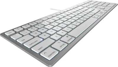 Immagine prodotto di Cherry KC 6000C PER MAC - USB - Interruttore a chiave a forbice - QWERTY - Argento