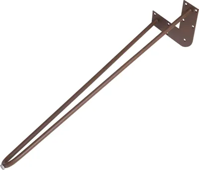 Produktbild von Dieda Tischbein Hairpin rostoptik Maße (L x B x H): 710 x 255 x 59 mm