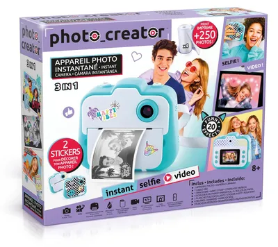 Obrázek produktu pro Instantní fotoaparát - Termotisk - 12 megapixelů - Dvojitý objektiv - Displej 2,4 palce