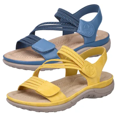 Produktbild von Rieker Damen Sandalen Sandaletten Outdoorsandalen V8873, Größe:41 EU, Farbe:Blau