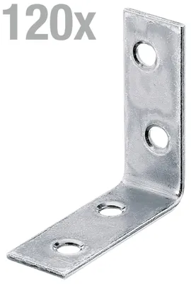 Immagine prodotto di Alberts 848552 Staffa per sedia, zincata sendzimir, 40 x 40 x 15 mm, set da 120