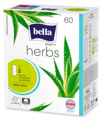 Obrázek produktu pro Bella Wkładki Herbs Aloe Vera 60 sztuk