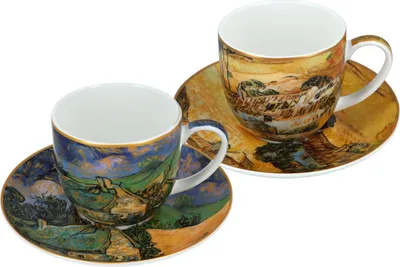 Produktbild von Carmani Van Gogh Set 2 Tassen mit Untertassen