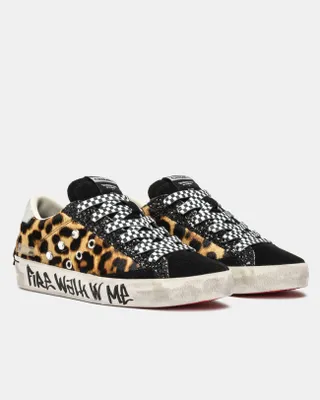 Image de Crime London Distressed Chaussures de sport Marron,Noir EU 38 Femmes Marron,Noir EU 38