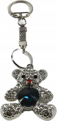 Produktbild von Metall Bär Schlüsselanhänger Teddybär Anhänger für Tasche Rucksack Geschenkidee Süß