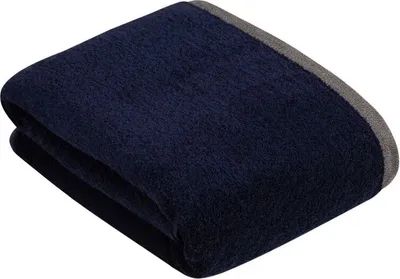 Produktbild von Bugatti Badetuch Prato I Farbe 493 Marine Blau I Größe 100x150 cm I Reine Baumwolle
