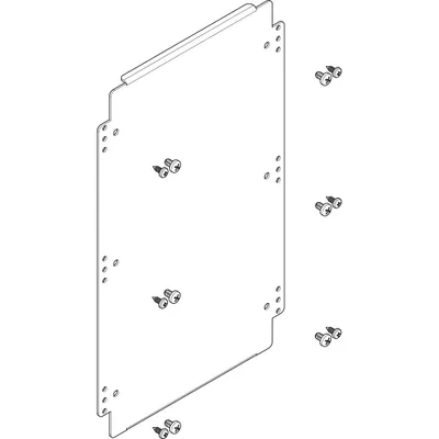 Produktbild von ABN Montageplatte 246x402 mm 1FB/3RE für Montage zwischen Trägerprofil FMA13N