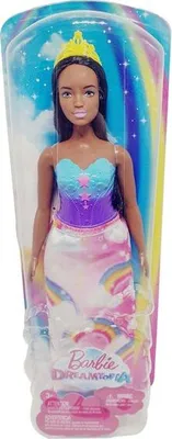 Image de Mattel Barbie Poupée princesse Dreamtopia, avec couronne jaune