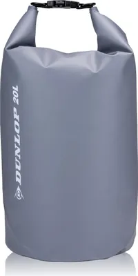 Produktbild von Dunlop Dry Bag 20L Wasserdichte Tasche - Rucksack Wasserdicht - Wasserfeste Tasche - Für Sport, Schwimmen, Radfahren und Tag auf dem Wasser - Roll Down Verschlussmechanismus - Grau