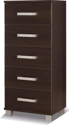 Obrázek produktu pro Úzká šuplíková komoda ANDOVER - kaštan wenge