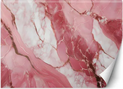 Immagine prodotto di Murale piccolo marmo rosa elementi dorati carta da parati per pareti 150x105 cm colore Rosa tema Sfondi e texture
