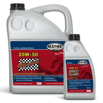 Produktbild von MATHÉ SAE 20W-50 5,0 l + 1,0 l