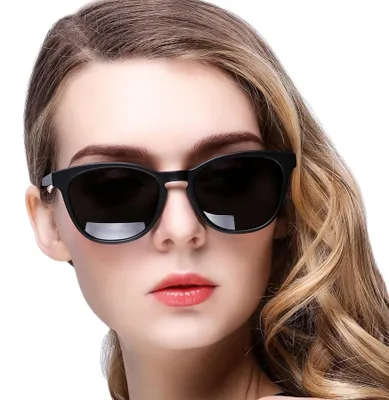 Image de Lunettes de soleil polarisées pour femmes, modèle cat-eye, avec protection UV400