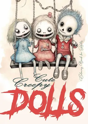 Produktbild von Cute Creepy Dolls Coloring Book for Adults