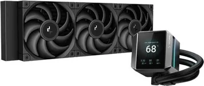 Zdjęcie produktu dla Chłodzenie Wodne AIO DEEPCOOL MYSTIQUE 360, Czarny, LCD, 3x120mm, Intel LGA1700/1200/1151/1150/1155, AMD AM5/AM4
