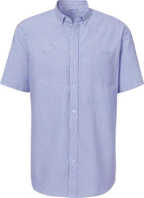 Produktbild von H.I.S. Kurzarmhemd Regular fit blau / weiß Größe XL