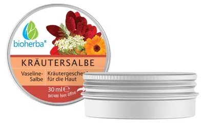 Obrázek produktu pro Vazelínová bylinná mast s řebříčkem a škumpou - 30 ml - Bioherba