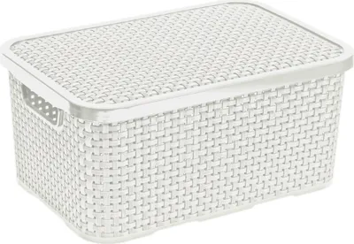 Produktbild von Aufbewahrungsbox Kunststoff DEKO Aufbewahrungskasten Box Kasten mit Deckel BRANQ