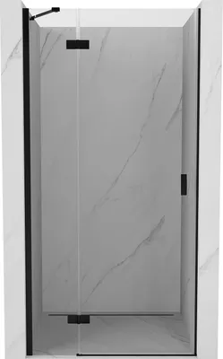 Image de Mexen Mist-H, porte de douche gauche pivotante 110 cm, transparente, noire - 8A5-110-000-70-00-L