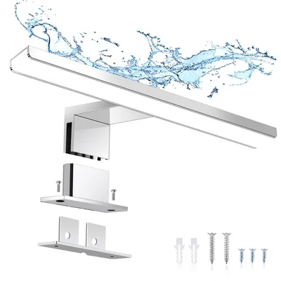 Productafbeelding van 2 in 1 LED spiegellamp IP44 badkamerlamp met 32 leds, 6000K koudwit