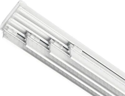 Produktbild von Flächenvorhangschiene Komfort Komplettset weiß 4-läufig 225 cm