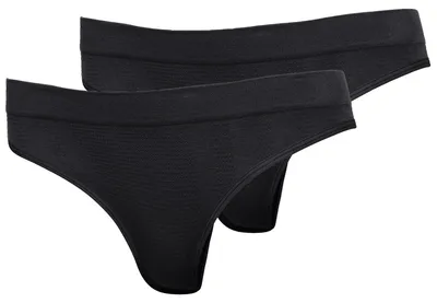 Produktbild von Schiesser Damen Tanga 2-Pack Active Basic - schwarz - Größe 46
