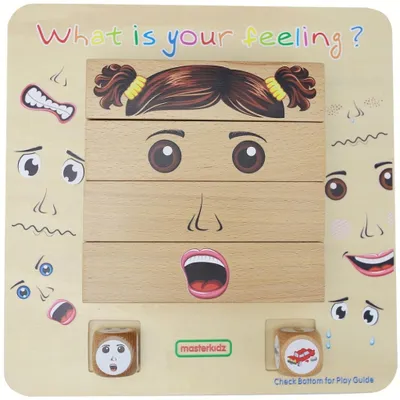 Zdjęcie produktu dla MASTERKIDZ Nauka Emocji Gra Drewniana Montessori