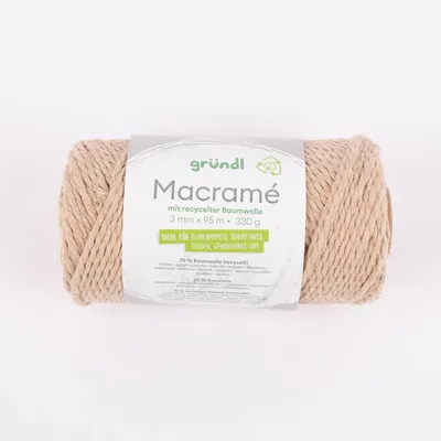 Produktbild von Gründl Baumwollkordel "Macramé", 3 mm, 95 m Farbe 02