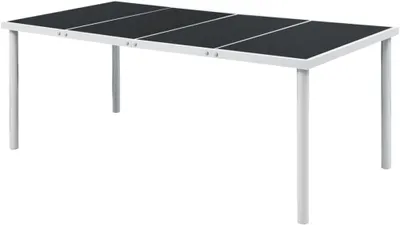 Produktbild von Gartentisch für den Außenbereich 190x90x74cm in Schwarz