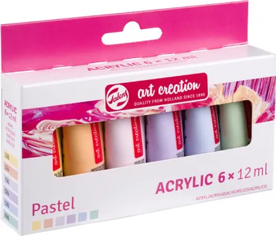 Obrázok produktu pre Royal Talens 9021862M ROYAL TALENS Sada akrylových farieb Art Creation Pastel, 6 x 12 ml