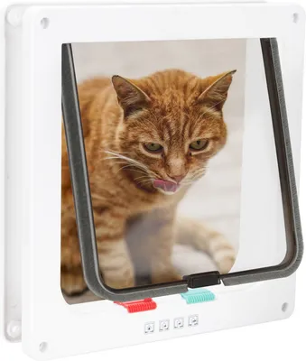 Obrázok produktu pre Yakimz Cat Flap Cat Door 4 Way Pet Door for Pet Dog Flap Pet Flap