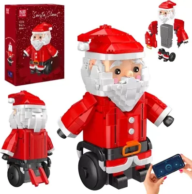 Immagine prodotto di Mould King 13116 Babbo Natale blocchi di bloccaggio telecomandati 666+pz set di costruzioni giocattolo-NEW-OV