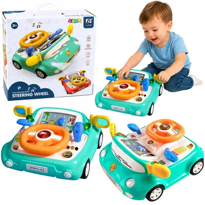 Produktbild von Interaktives Kinderlenkrad, Licht & Sound, Blau