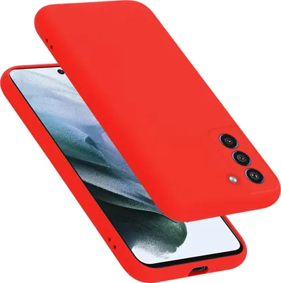 Produktbild von Cadorabo Schutzhülle für Samsung Galaxy S21 FE Hülle in Rot Handyhülle Case Cover TPU Etui