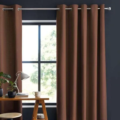 Obrázok produktu pre Čokoládová bavlnená záclona 150x250