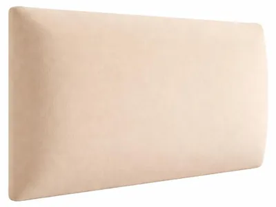 Produktbild von Polsterpaneel - Wandkissen 60x20cm - Wandpolster - Bettkopfteil - Wandpaneel 3D Beige