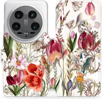 Produktbild von Handyhülle mit klappe für Xiaomi 14 Ultra, Mobiwear Book, Blumenstrauß