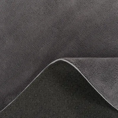 Produktbild von Moderner Wohnzimmer Teppich Kurzflor Waschbar Weich Felloptik Anti-Rutsch Grösse 160 cm Rund