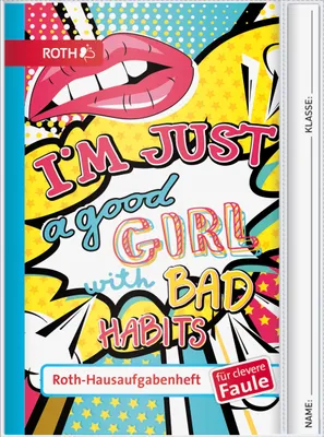 Produktbild von Aufgabenheft Für clevere Faule A5 90 g/qm 48 Blatt Trendmotive Girls Packung mit 10 Stück