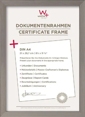 Image de Cadre photo Walther Design, construction en acier, dimensions 21x29,7 cm, format DIN A4