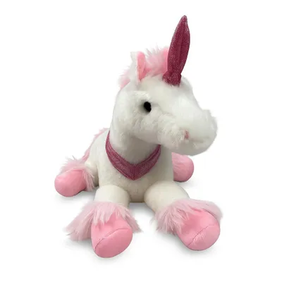 Produktbild von Kuscheltier Einhorn 37 cm Weiß – Weiches Plüschtier Unicorn, Stofftier